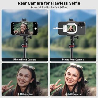 MINI VLOG SCREEN PERFECT SELFIE EVERYTIME T30 – Portable Selfie Light with Screen