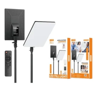 Plokama Live-P19 LED Fill Light Panel with Stand – Professional Video Light with 700 LEDs & Remote Control