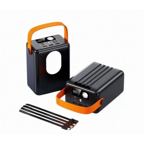 Ven-Dens VDPB075 80000mAh Power Bank – 22.5W Fast Charging with Built-in Cables, LED Torch & Multi-Device Output - Image 3