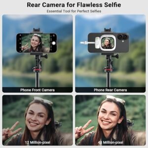 MINI VLOG SCREEN PERFECT SELFIE EVERYTIME T30 – Portable Selfie Light with Screen