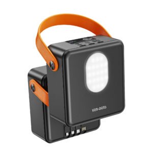 Ven-Dens VDPB075 80000mAh Power Bank – 22.5W Fast Charging with Built-in Cables, LED Torch & Multi-Device Output