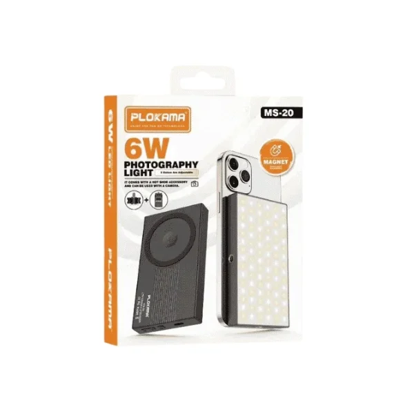 Plokama-MS-20-Magnetic-Light-6W-Photography-Fill-Light-1