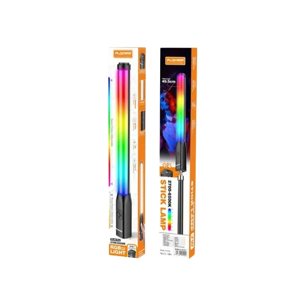 Plokama VL-06 Pro RGB Light Stick – Handheld LED Video Light with Full RGB Spectrum & 2000mAh Battery - Image 4